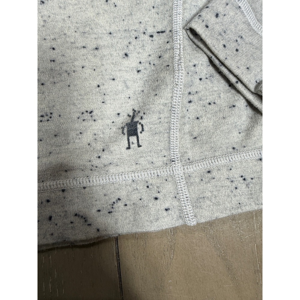 Smartwool Pullover Womens Medium Grey Speckled 100% Merino Wool Quarter Zip Base - Picture 4 of 8